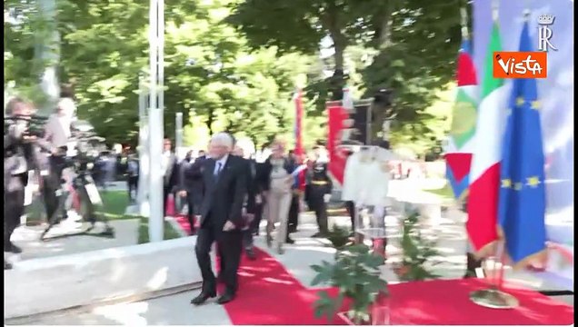 Mattarella arriva alla cerimonia per il 5° Anniversario della morte di Willy Monteiro Duarte