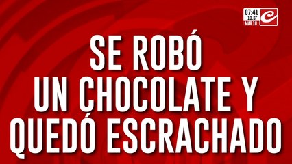 Mechero "goloso" queda escrachado en las cámaras de video