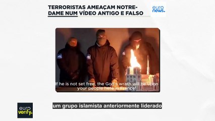 Terroristas ameaçam a catedral de Notre-Dame num vídeo antigo e falso