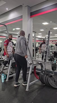 Man Loses Grip While Lifting Heavy Barbell