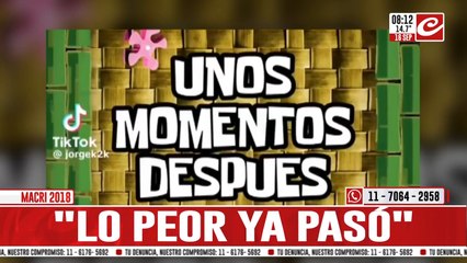 El fantasma de "Lo peor ya pasó", la frase que ya utilizaron Macri y De la Rúa