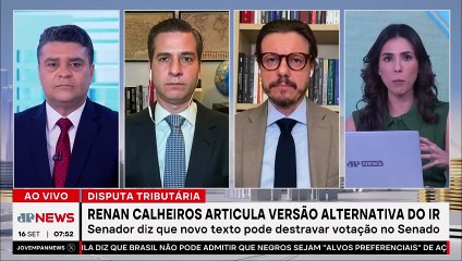 Renan Calheiros articula versão alternativa ao texto sobre IR; Beraldo e Thulio comentam
