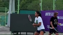 Emma practicing in Seoul 16th September