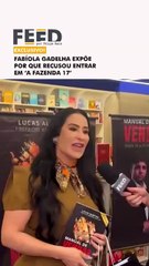 Fabiola Gadelha expõe porque recusou entrar em 'A Fazenda 17'