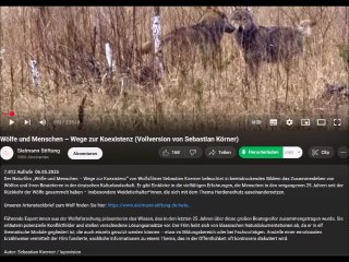 2025 Info: Der neuste Wolfsfilm - Wölfe und Menschen - Wege zur Koexistenz (Vollversion von Sebastian Körner)