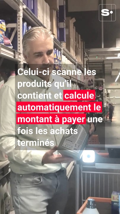 Voici à quoi ressemble le nouveau caddie intelligent de Colruyt
