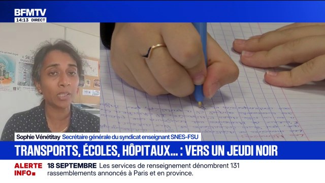 18 septembre: On manque de tout dans l'Éducation nationale , déplore la secrétaire générale du syndicat enseignant SNES-FSU
