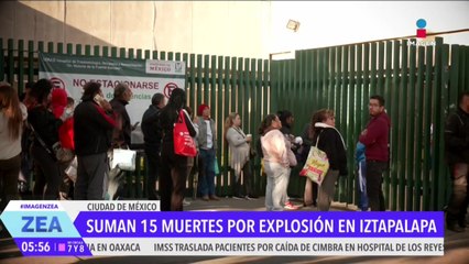 Aumenta a 15 los fallecidos por explosión de pipa en Iztapalapa