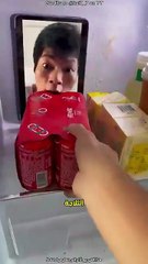 تفاجأ عندما رأى أن أخاه يراقب المشروبات من التلفاز 😮 #shorts