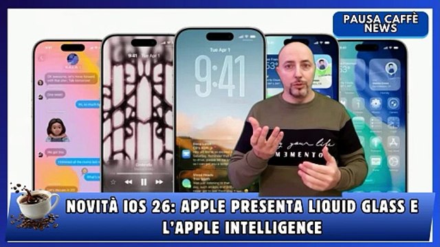 Novità iOS 26 Apple presenta Liquid Glass e l’Apple Intelligence