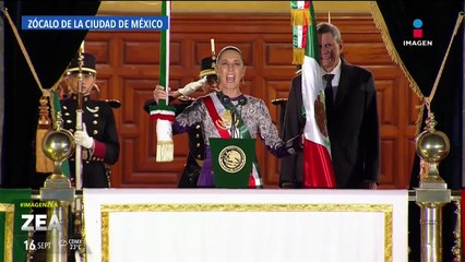 Así dio su primer Grito de Independencia la presidenta Sheinbaum