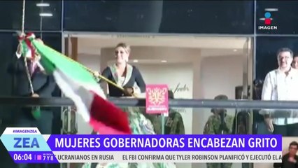 Gobernadoras y alcaldesas encabezan el Grito de Independencia