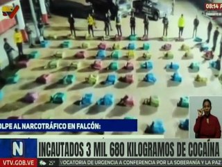 Operación conjunta en Falcón incauta más de 3 toneladas de cocaína