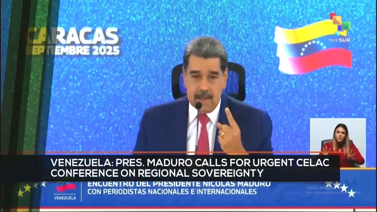 FTS 8:30 16-09: Venezuela, pres. Maduro calls for urgent CELAC conference for regional sovereignty