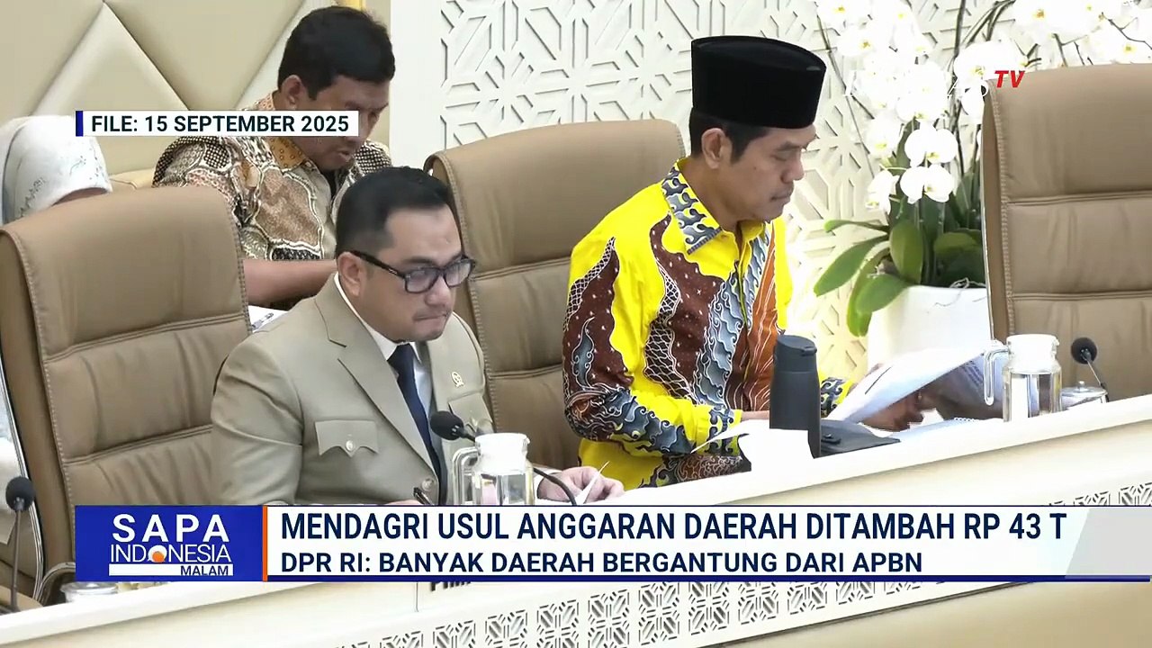 Komisi II DPR Respons Usul Mendagri Soal Tambah TKD Sebesar Rp43 Triliun | SAPA MALAM