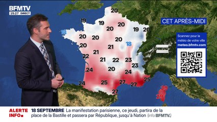 La météo pour ce mercredi 17 septembre 2025