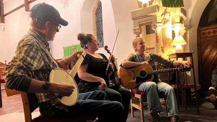Vera van Heeringen, Travis Stuart, and Deb Shebish Llangwm concert