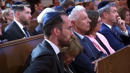Merz se quiebra al recordar el Holocausto en la reapertura de una sinagoga
