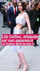 Lily Collins était au défilé Calvin Klein à la #NYFW, vendredi 12 septembre ✨, arborant un crop top