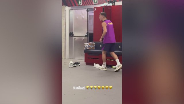 ¡Gavi se vuelve loco jugando al ping-pong! Lamine ha tenido hasta que silenciarlo