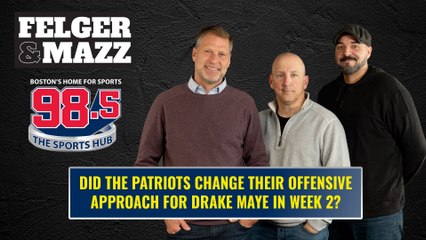 Did the Patriots change their offensive approach for Drake Maye in Week 2?