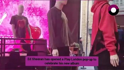 Ed Sheeran Unveils Exclusive Pop-Up in London to Celebrate New Album 🎶