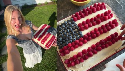 How to Make Ina Garten's Famous Flag Cake