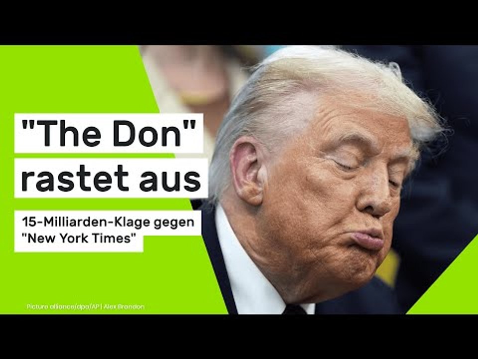 Donald Trump: 'The Don' rastet aus - 15-Milliarden-Klage gegen 'New York Times'