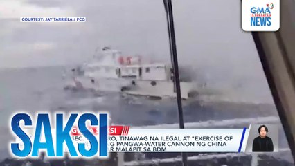DND Sec. Teodoro, tinawag na ilegal at "exercise of brute force" ang pangwa-water cannon ng China sa barko ng BFAR malapit sa BDM | Saksi