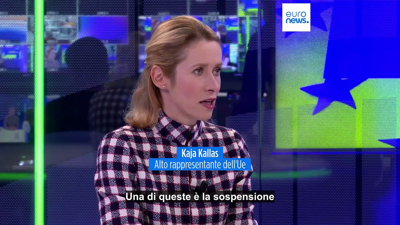 Kallas "L'Ue vuole sospendere accordi commerciali con Israele" per guerra a Gaza