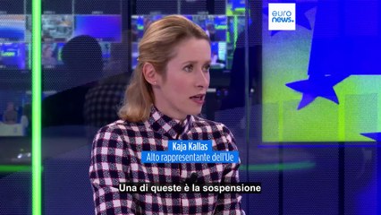 Kallas "L'Ue vuole sospendere accordi commerciali con Israele" per guerra a Gaza
