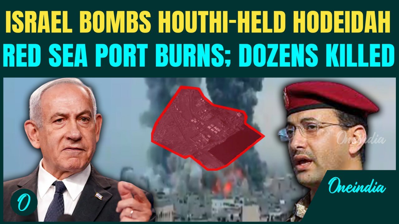 BREAKING: Israel Launches Massive Air Strikes on Houthis' Hodeidah Port — Dozens Killed Near Red Sea