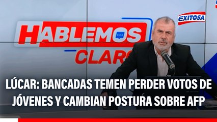 Nicolás Lúcar: "Han cambiado de opinión sobre las AFP cuando se dieron cuenta que pueden perder el voto de los jóvenes"
