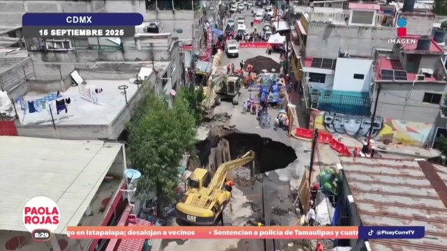 Lluvias empeoran socavón en colonia Renovación, Iztapalapa | DPC con Paola Rojas