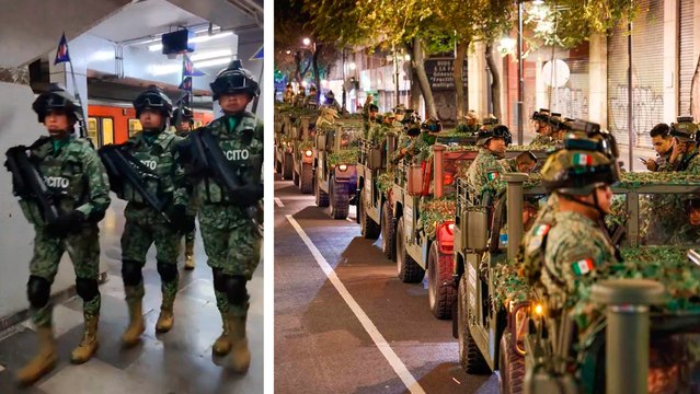 Desfile Militar: Tropas del Ejército mexicano rumbo al zócalo capitalino