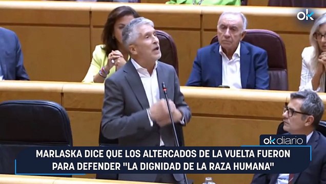 Marlaska dice que los altercados de la Vuelta fueron para defender la dignidad de la raza humana