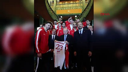 Avrupa ikincisi olmuşlardı! 12 Dev Adam’dan Başkan Erdoğan’a ziyaret