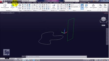 Autocad - 1/4 Superficies 3D; superficie plana, extrusión y asociatividad. Tutorial en español HD