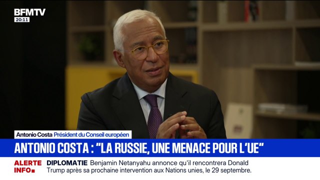 Guerre en Ukraine: La Russie est une menace pour les pays de l'Union européenne , affirme Antonio Costa, président du Conseil européen