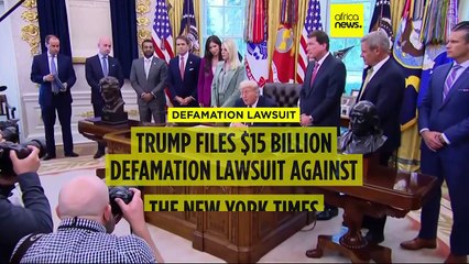 Trump files $15 billion defamation lawsuit against The New York Times