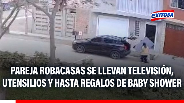 Carabayllo: Pareja robacasas se lleva televisor, utensilios y hasta regalos de baby shower