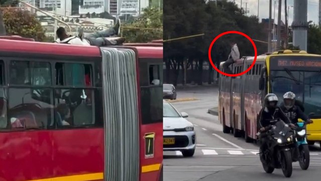 Ladrones estarían usando los techos de Transmilenio para robar celulares: denuncian modalidad en video