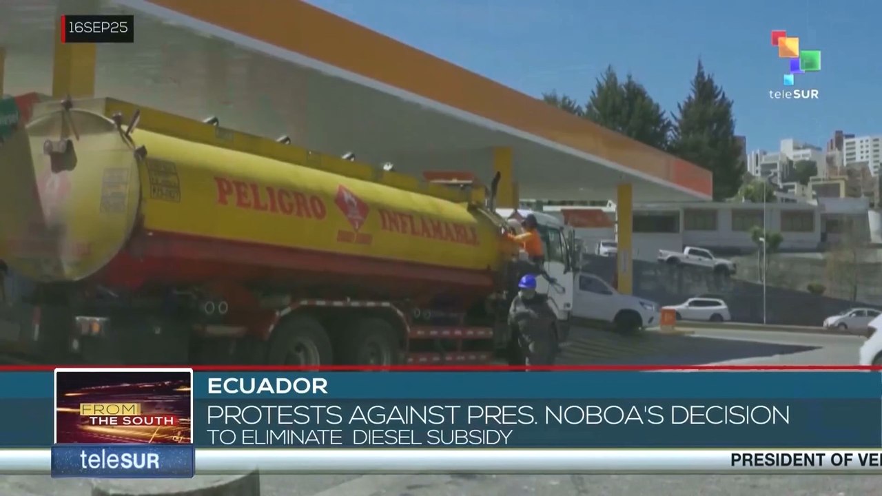 Ecuador: protests against president Noboa’s decision to eliminate diesel subsidy