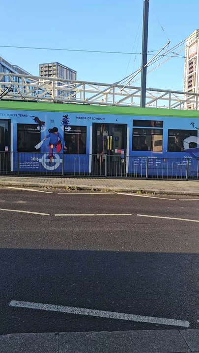 25th Aniversary to TFL Transport For London Livery Croydon Tramlink Tram East Croydon September 2025 uk.