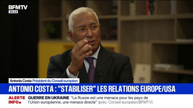 Conflit au Proche-Orient: Ce à quoi on assiste à Gaza ou en Cisjordanie, c'est clairement une violation du droit international , souligne Antonio Costa, président du Conseil européen