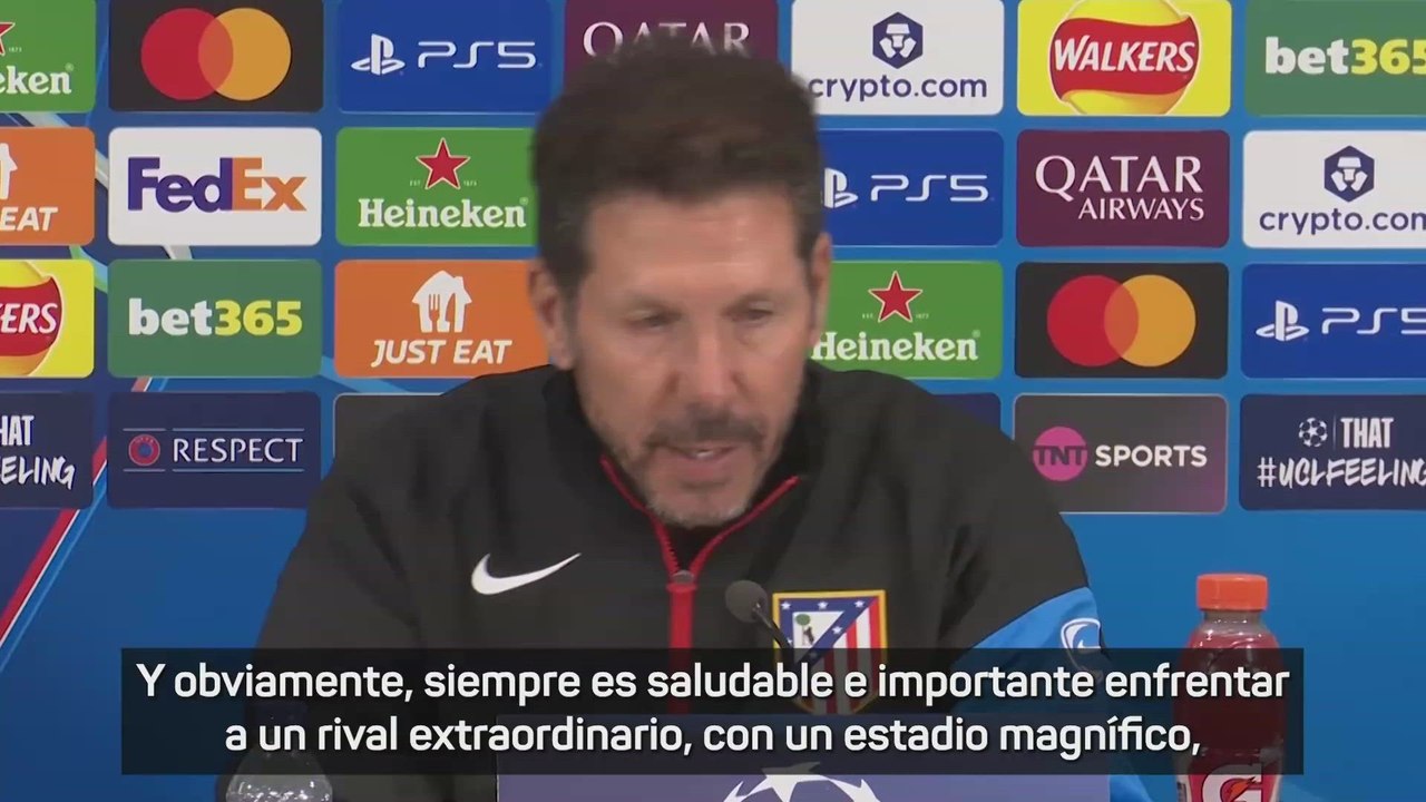 SIMEONE, rueda de prensa antes del LIVERPOOL vs ATÉTICO DE MADRID de CHAMPIONS LEAGUE