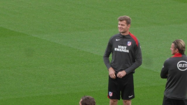 Atletico Madrid train at Anfield ahead of Liverpool UCL opener