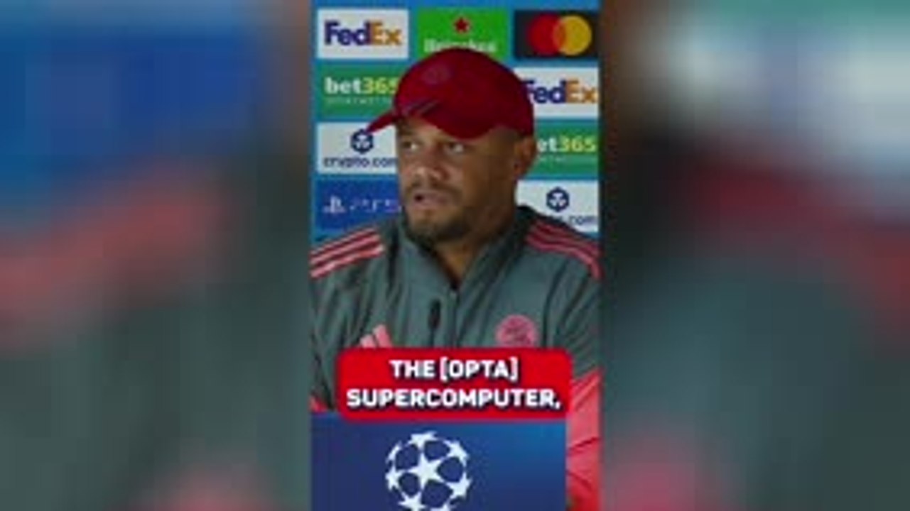 Kompany not convinced by Opta supercomputer