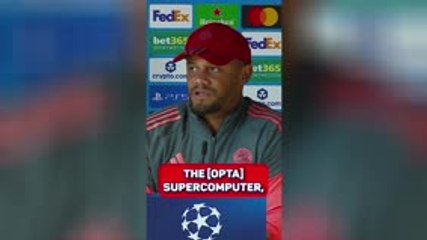Kompany not convinced by Opta supercomputer