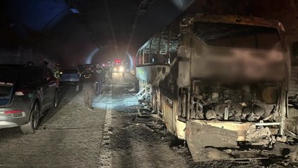 용인 마성터널에서 버스 화재...중상 5명·경상 31명 / YTN